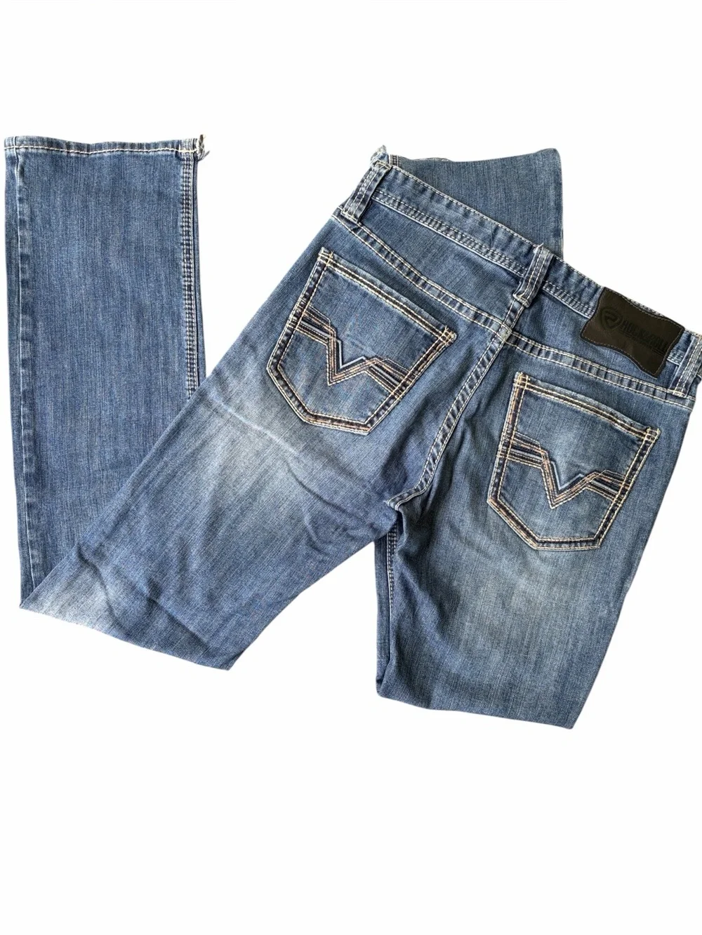 Rock&Roll Denim Revolver Straight Slim Straight Leg Jeans